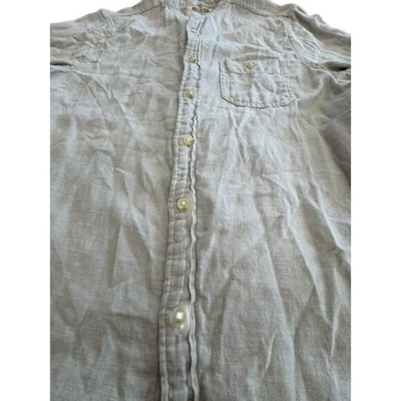 "HOLLISTER" Womens Button Up Linen Blend Top SZ S Cottagecore Praire Farm Core - Picture 7 of 9